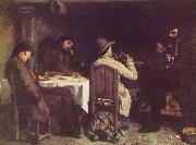 Gustave Courbet After Dinner at Ornans Germany oil painting artist